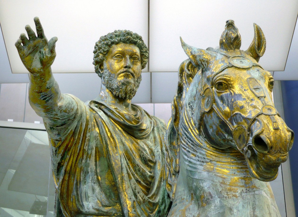 マルクスアウレリウスの騎馬像、161〜180年 作： 不明