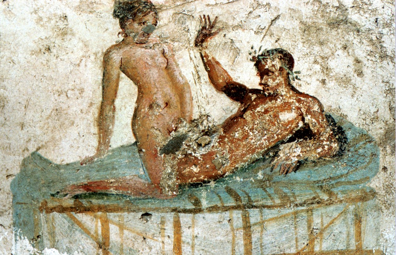 エロ壁画、ポンペイ、イタリア 作： 不明