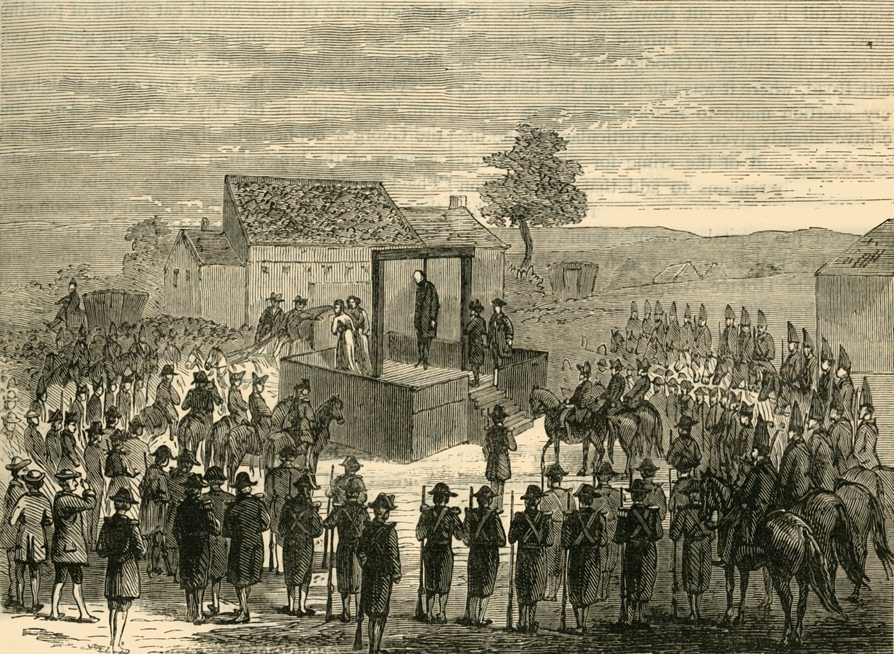 ティバーンでのフェレール卿の処刑、1760年、1876年。 作： 不明