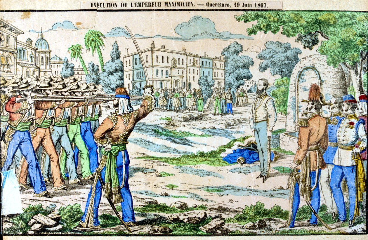 1867 年 6 月 19 日、メキシコ皇帝マクシミリアンの処刑 作： 不明
