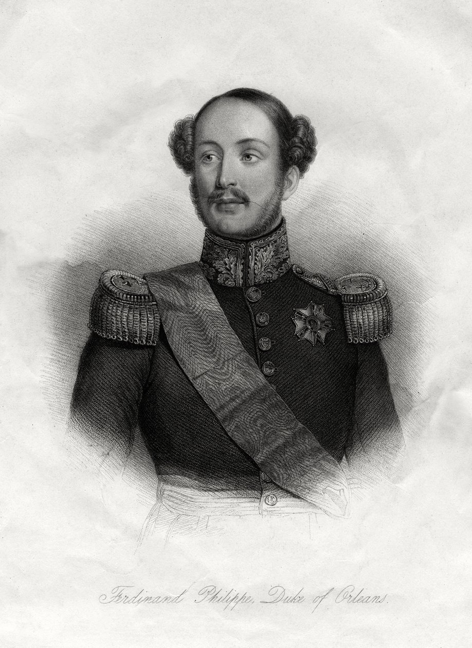 フェルディナンドフィリップ1810〜1842年、フランスのロイヤル王子、19世紀 作： 不明