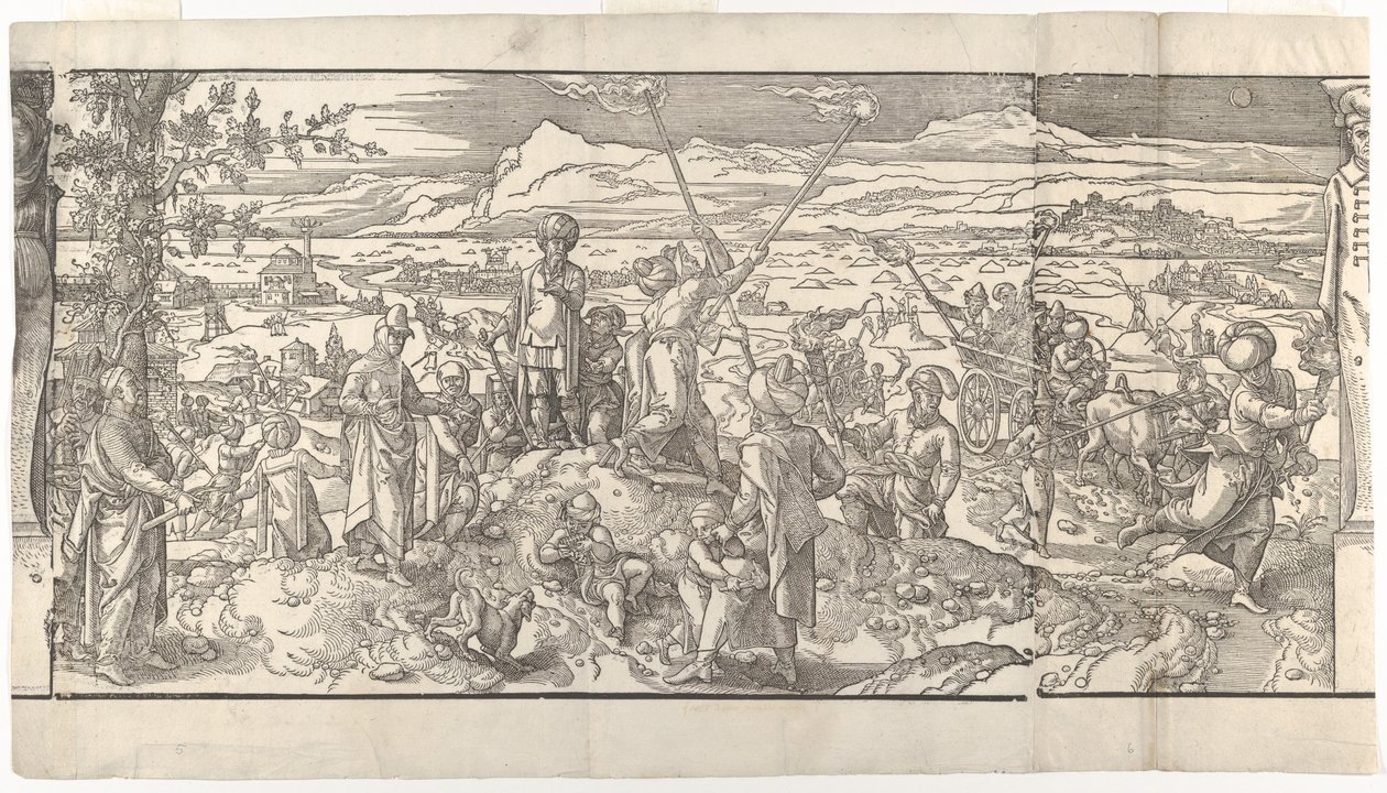 フリーズ Ces Moeurs et fachons de faire de Turcz Customs ...、1553 からの新月の祭典。 作： 不明