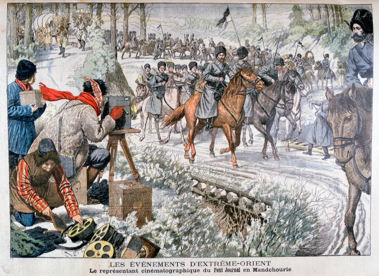 1904年の日露戦争中の満州での撮影