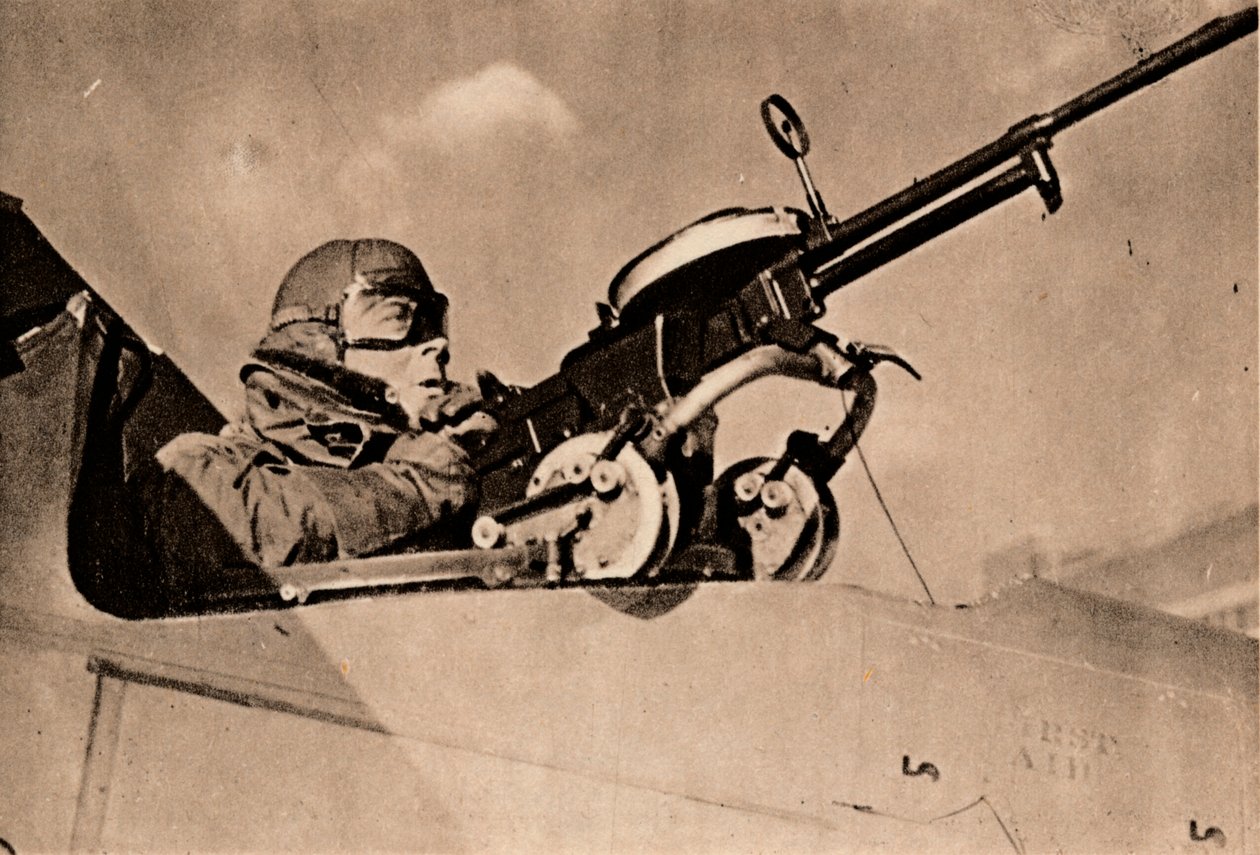 ドローグ牽引ターゲットでの発砲練習、1940 作： 不明