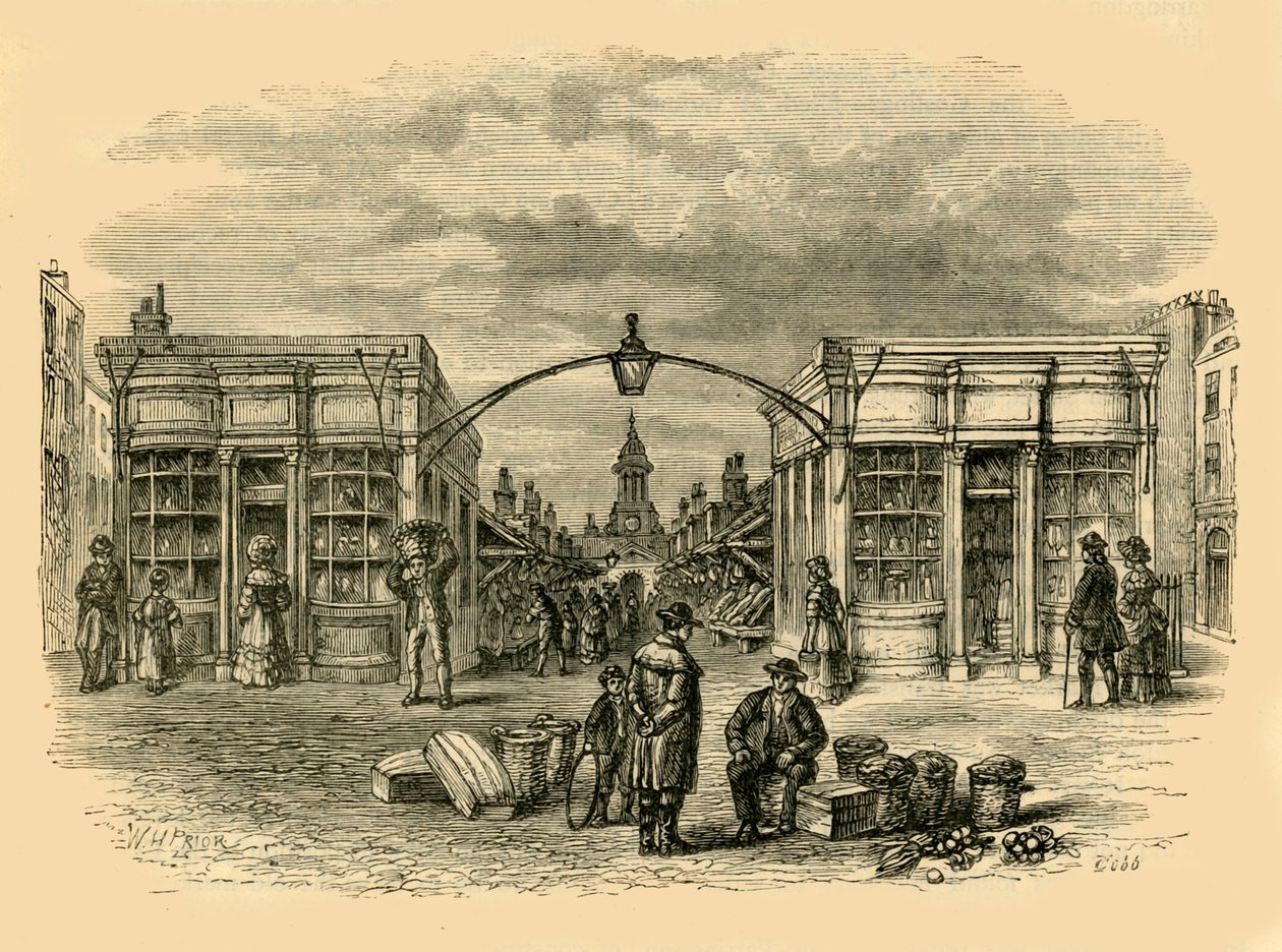 フリートマーケット、c1872。 作： 不明