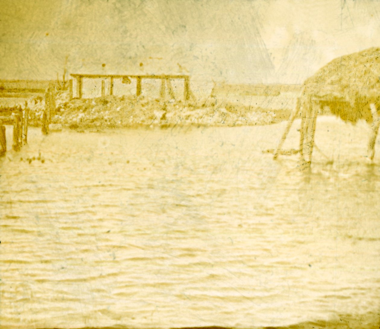洪水、ラムスカペル、ベルギー、c1914-c1918 作： 不明