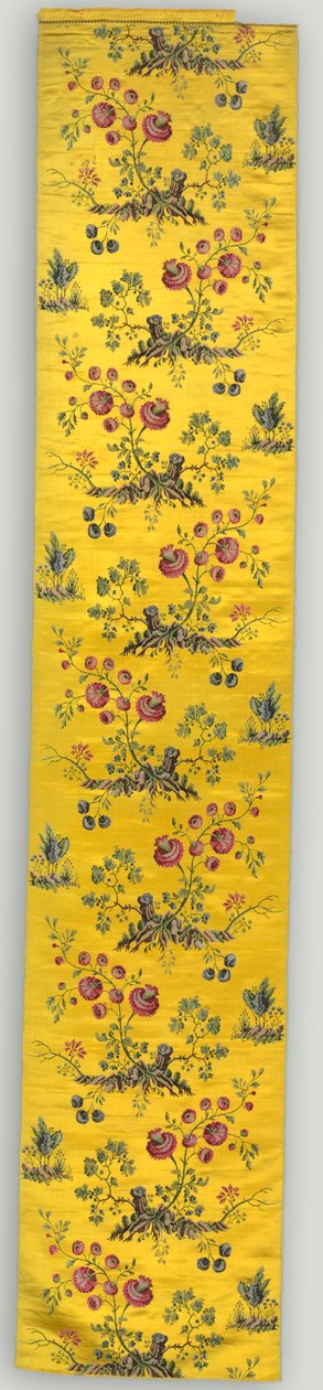 花のパネル、1800年代。 作： 不明