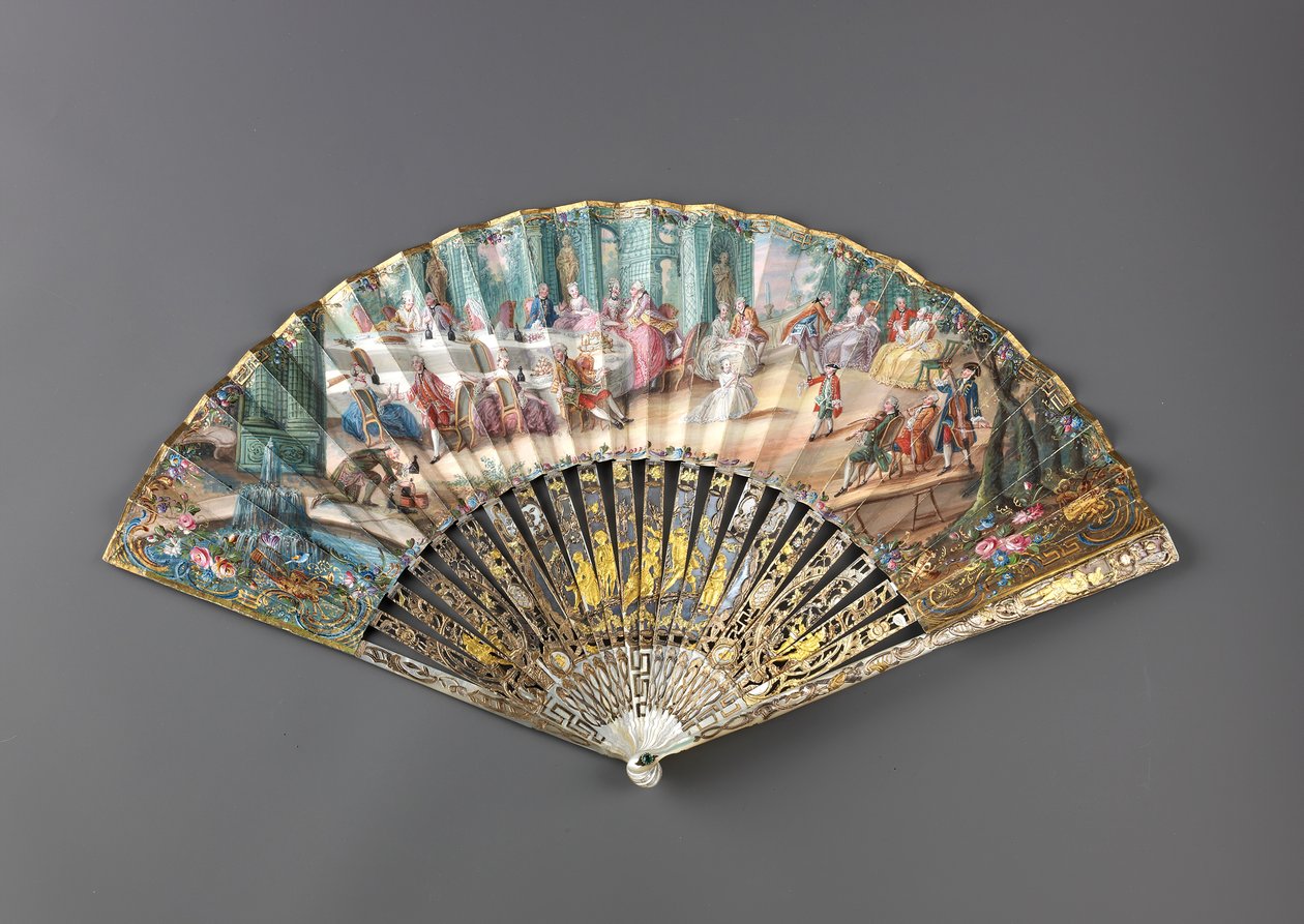 扇子、1760年代。 作： 不明