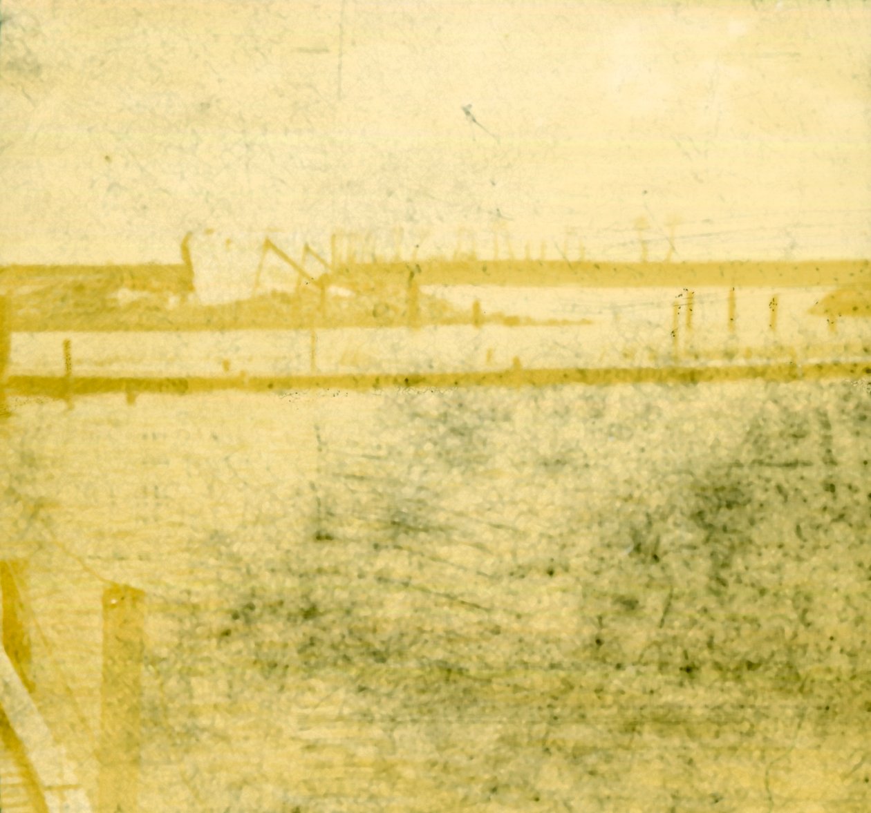 ベルギー、ラムスカペールの歩道橋、c1914-c1918 作： 不明
