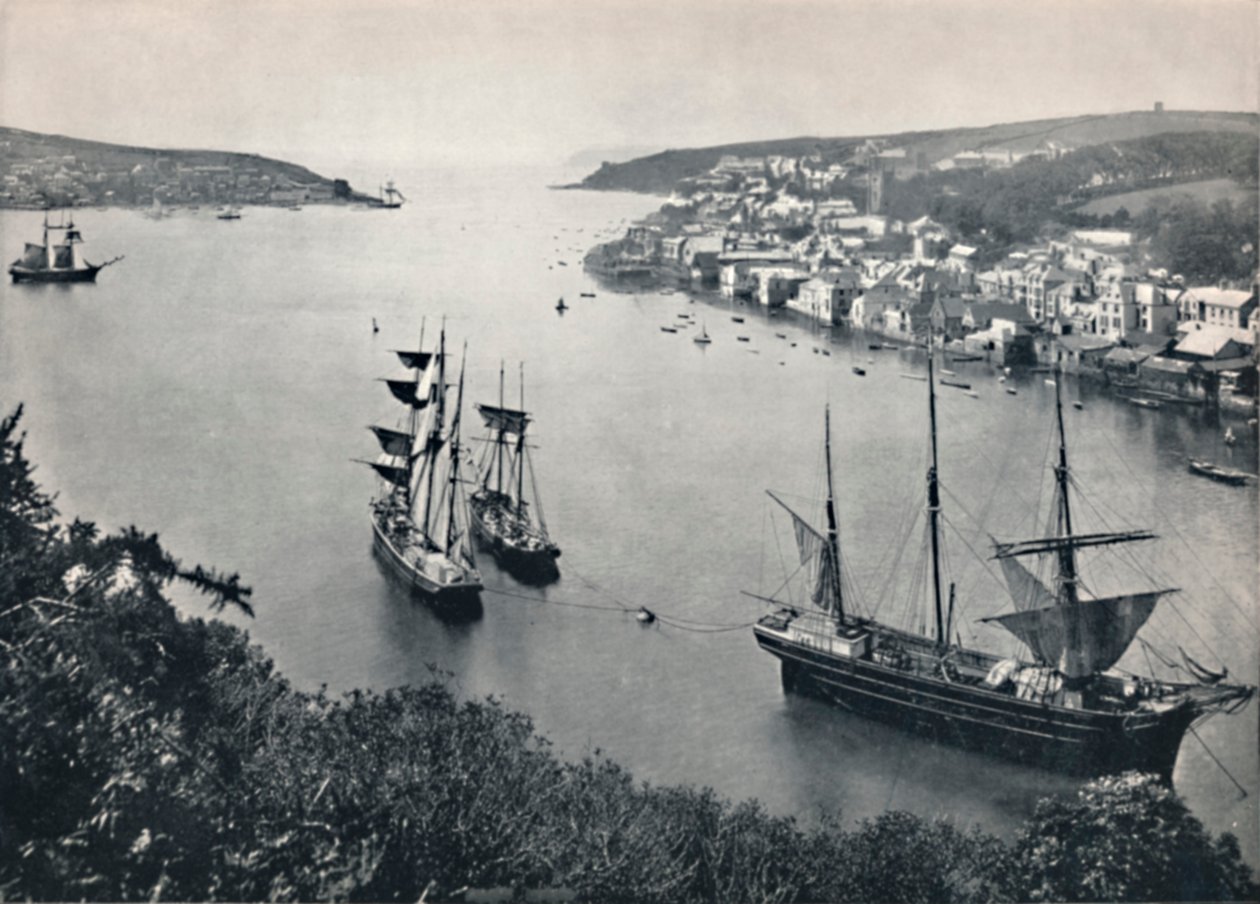 Fowey-港への入り口、1895 作： 不明