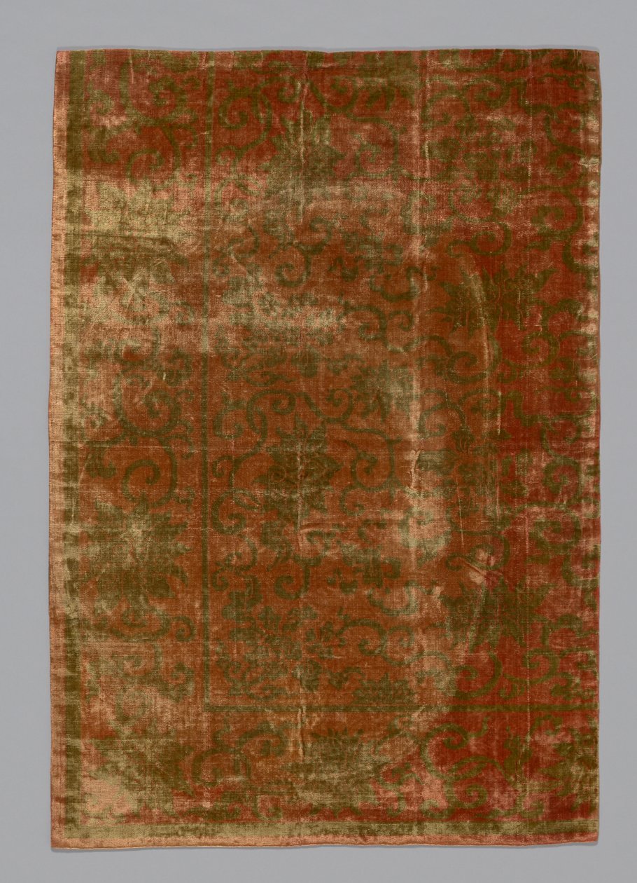 Fragment Furnishing Fabric, China, Qing dynasty 1644-1911, 17751850. 作： 不明