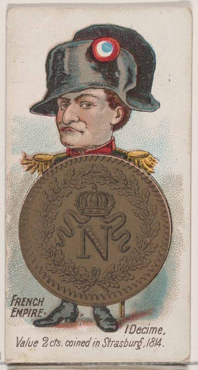フランス帝国、1 Decime、シリーズ Coins of All Nations N72、バリエーション 1 for Duke ...、1889 年。 作： 不明