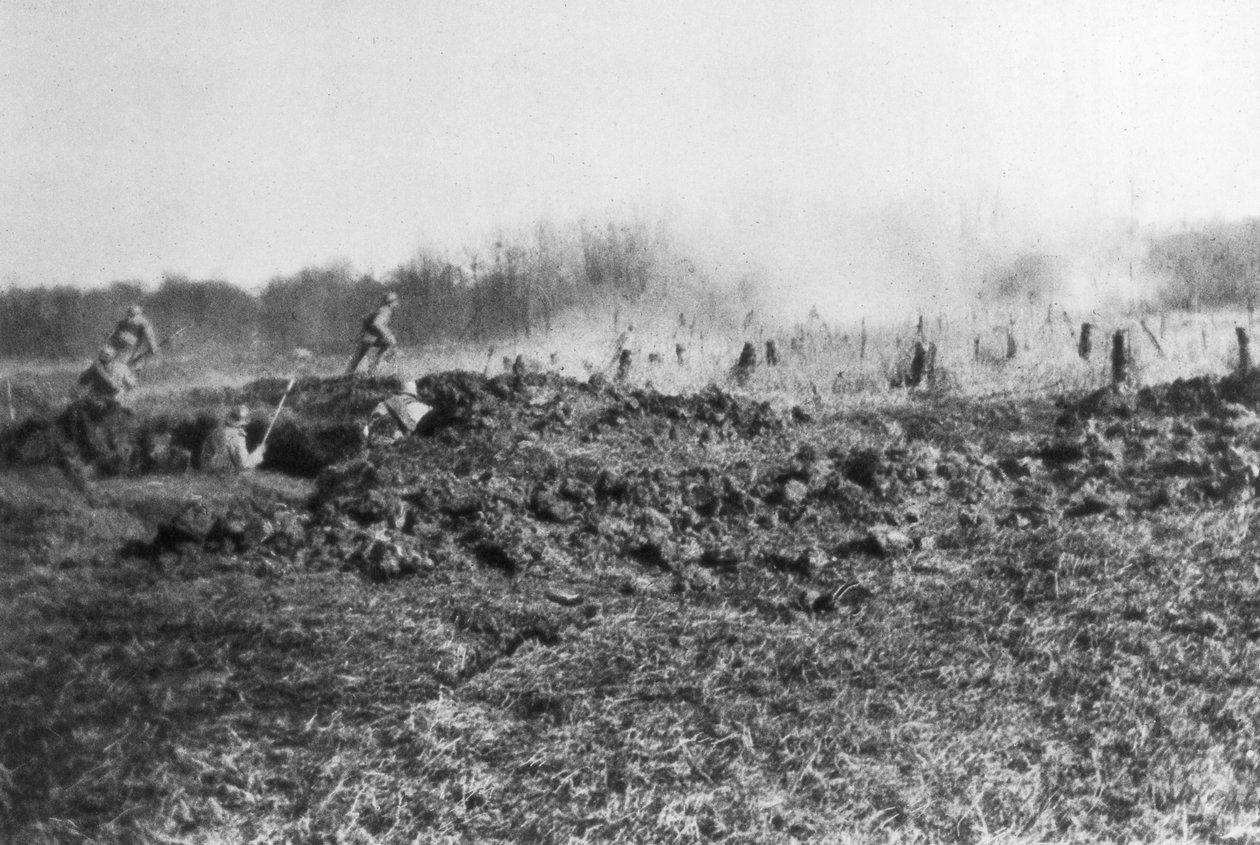 フランス、ソンムとオワーズ川の間のフランスの反撃、ピカルディ、1918 作： 不明