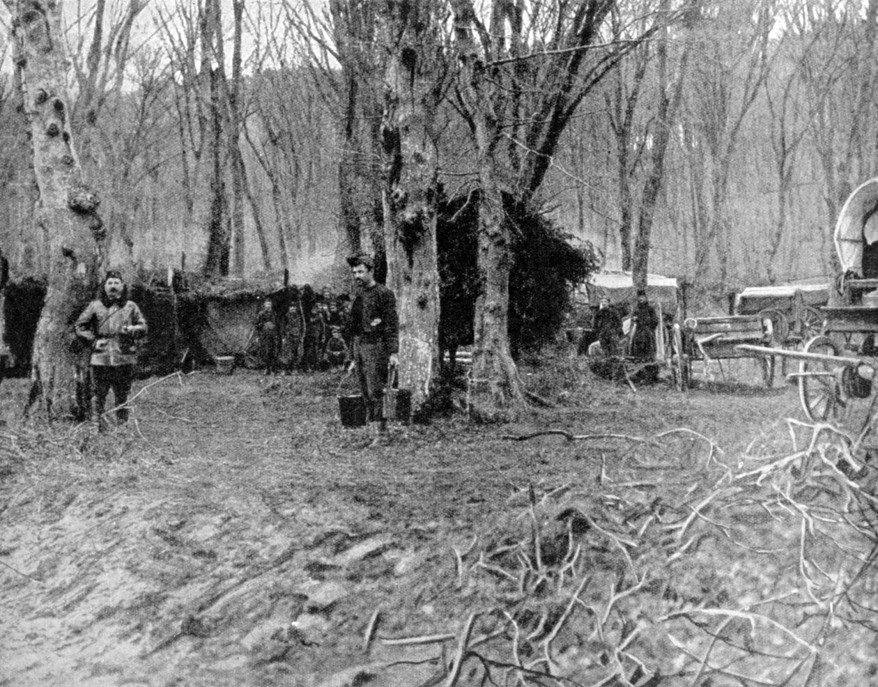第一次世界大戦1915年、フランスの休憩所とスープキッチンの舞台裏 作： 不明