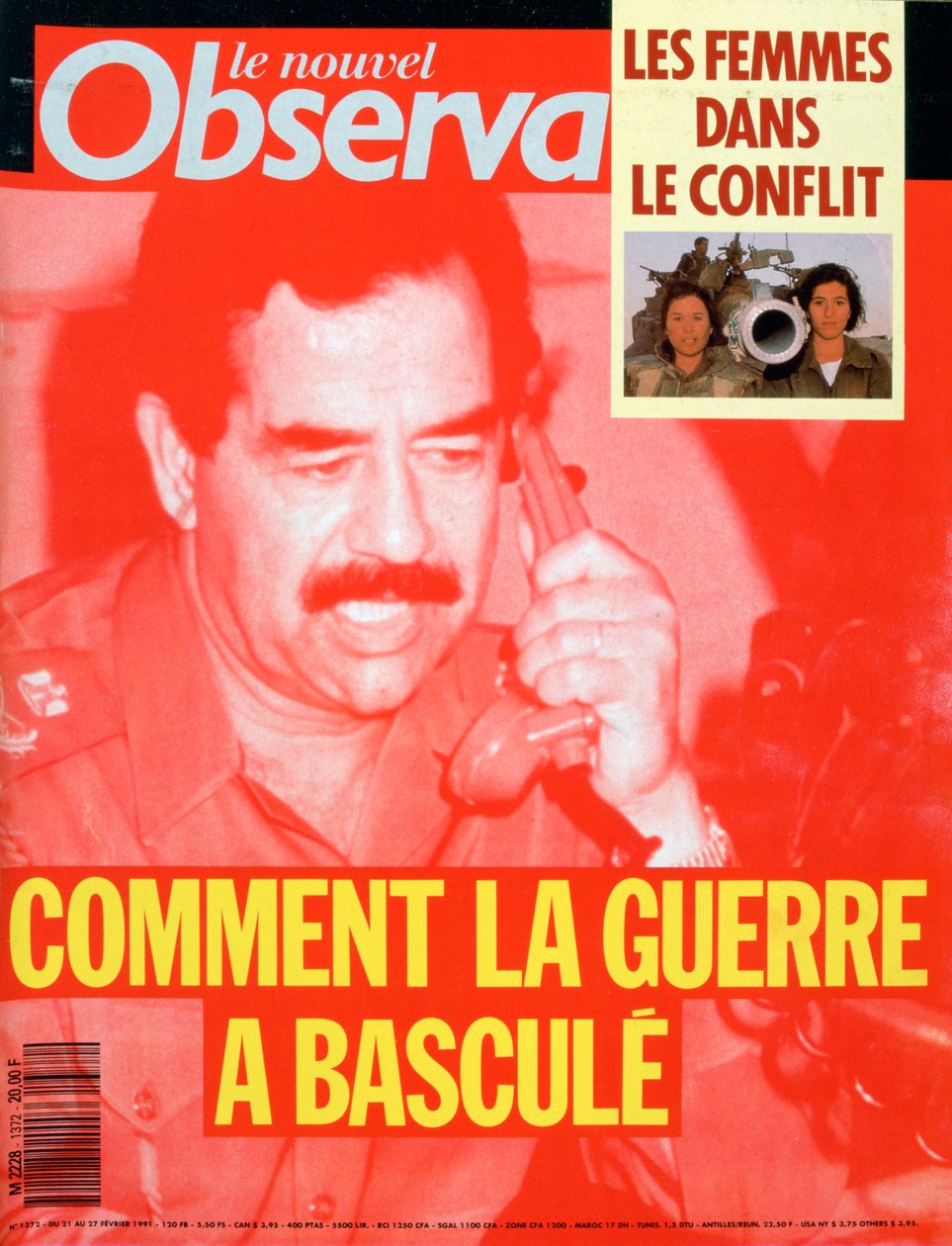 Le Nouvel Observateurの表紙、1991年2月 作： 不明