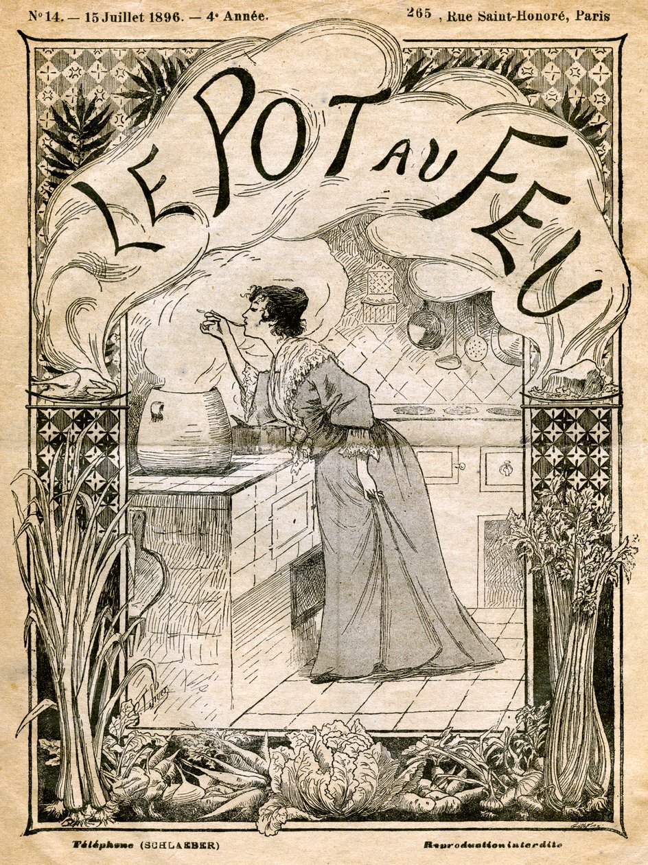 Le Pot au Feuの表紙、1896年7月15日 作： 不明