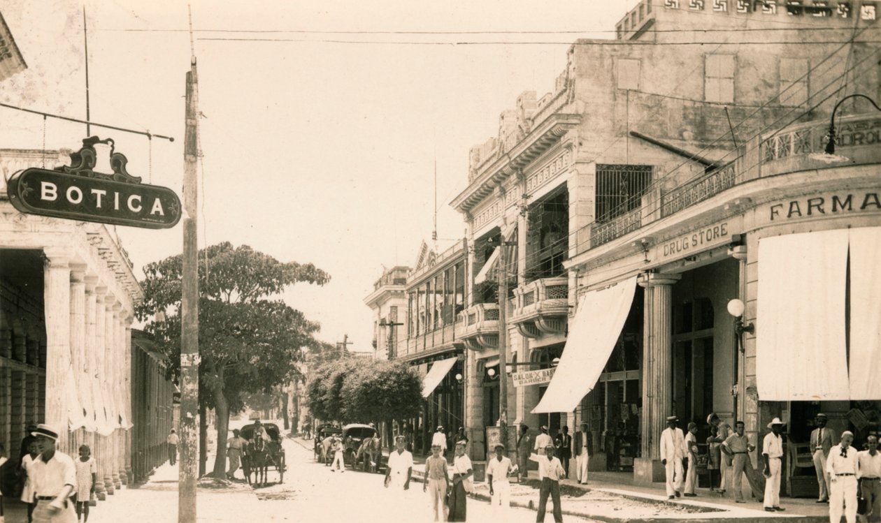 Garcia Street、グアンタナモ、キューバ、c1900 作： 不明