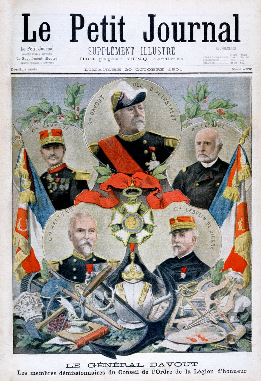 ダボー将軍と軍団評議会のメンバー、1901 作： 不明