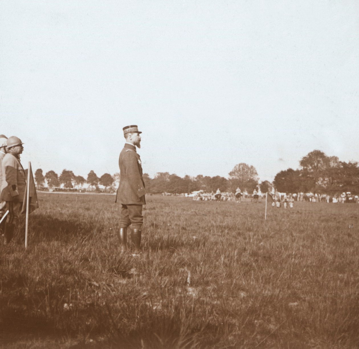 アンリ・グロー将軍、シャロン、マルヌ、フランス北部、c1914-c1918。 作： 不明