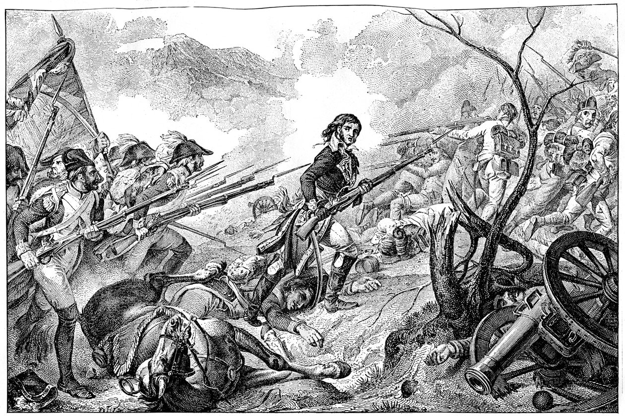 1797年1月14日、リボリの戦いでのジュベール将軍1882〜1884年 作： 不明