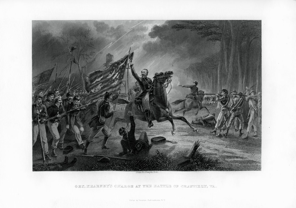 カーニーズ将軍の突撃、バージニア州シャンティリーの戦い、1862年9月1日、1862〜1867年 作： 不明