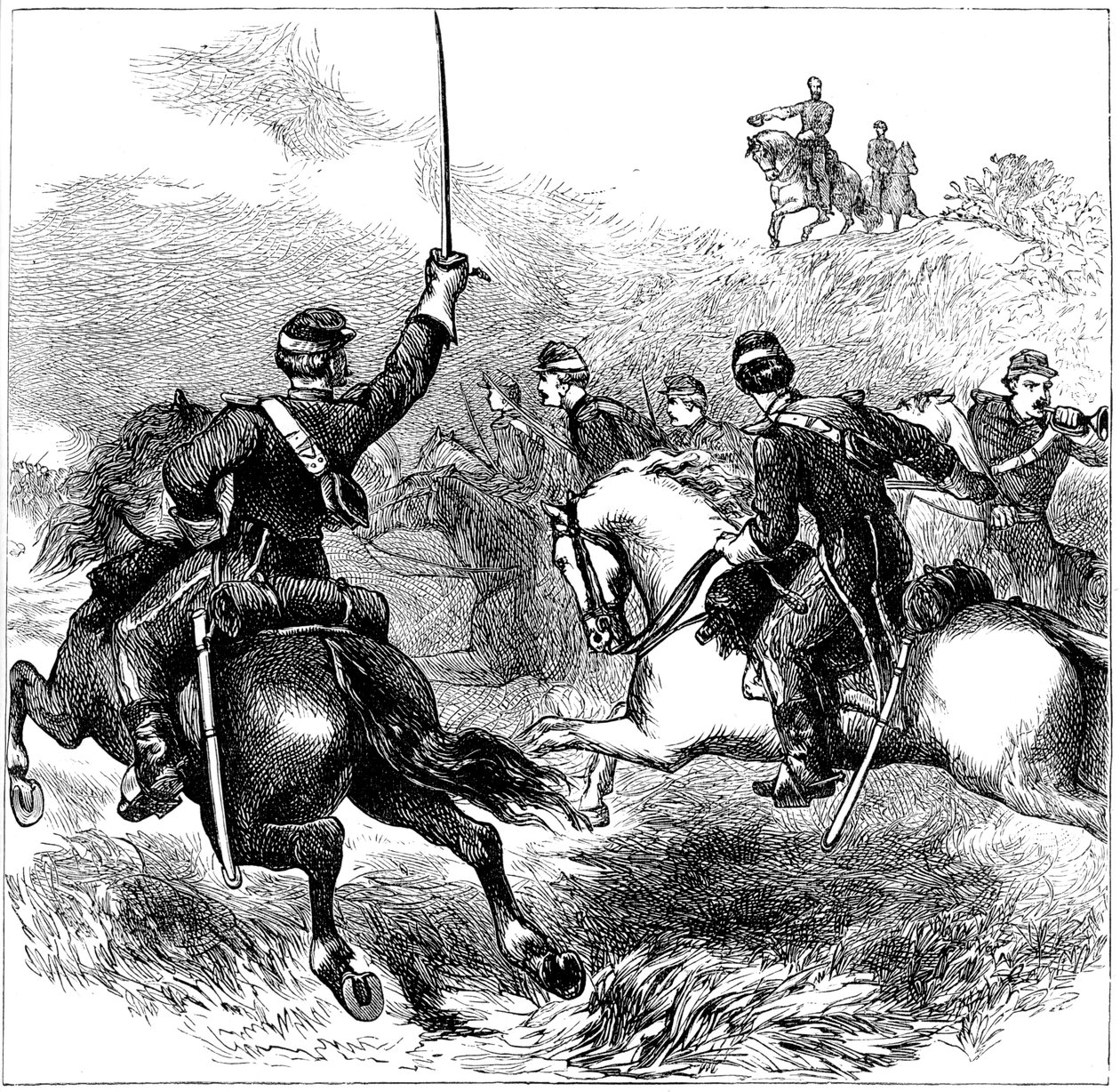 シェリダン将軍、バージニア州シーダークリーク、南北戦争、1864年c1880 作： 不明