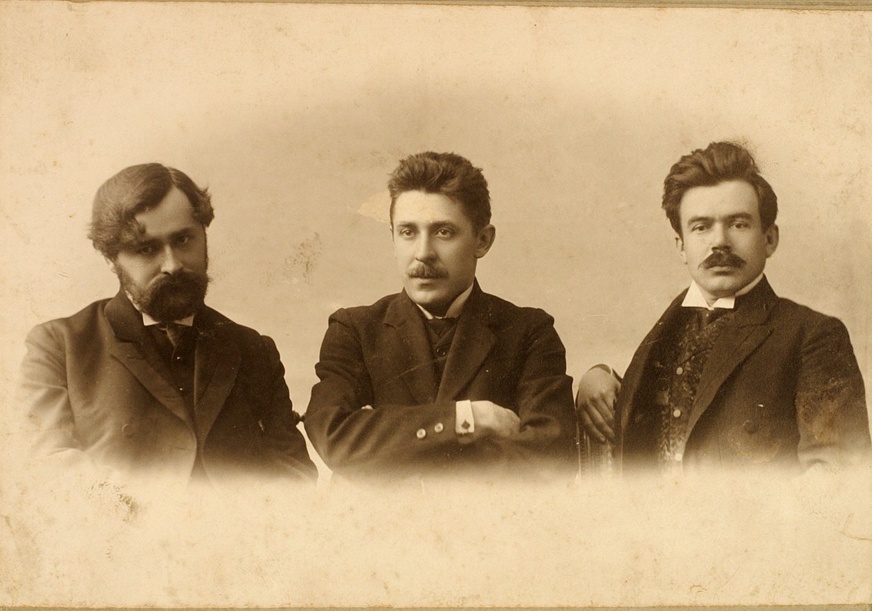 Georgy Chulkov、Vasili Milioti、Genrich Tasteven、ロシアの作家、1900年代 作： 不明