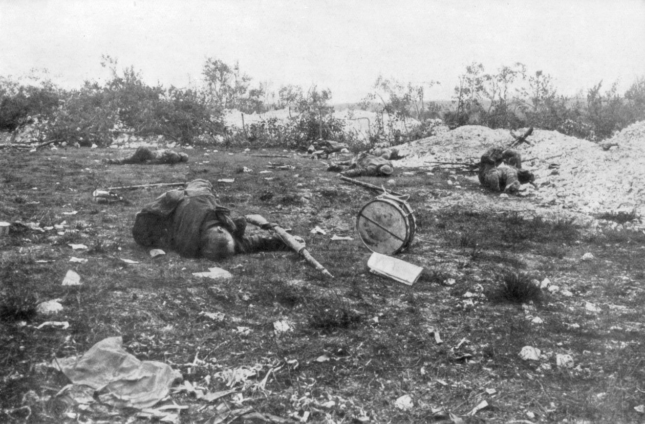 ドイツの死者、フランス、シャンパーニュの2回目の戦い、1915年9月25日〜11月6日 作： 不明
