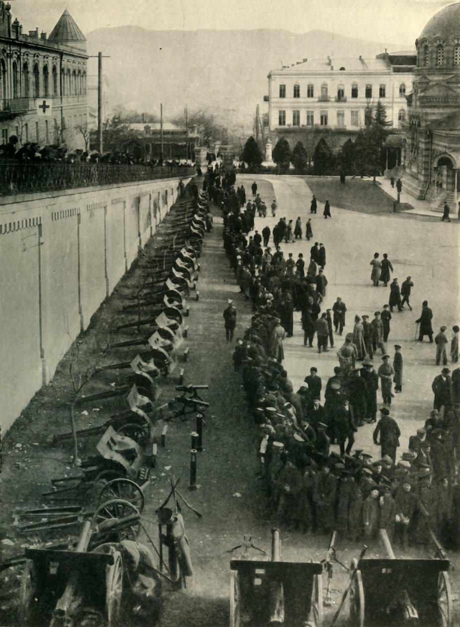 ロシア軍によって捕獲されたドイツの銃、第一次世界大戦、c1915、c1920。 作： 不明