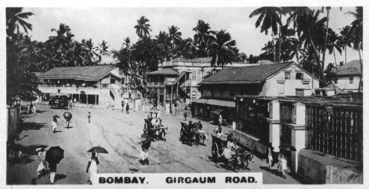 Girgaum Road、ボンベイ、インド、c1925 作： 不明