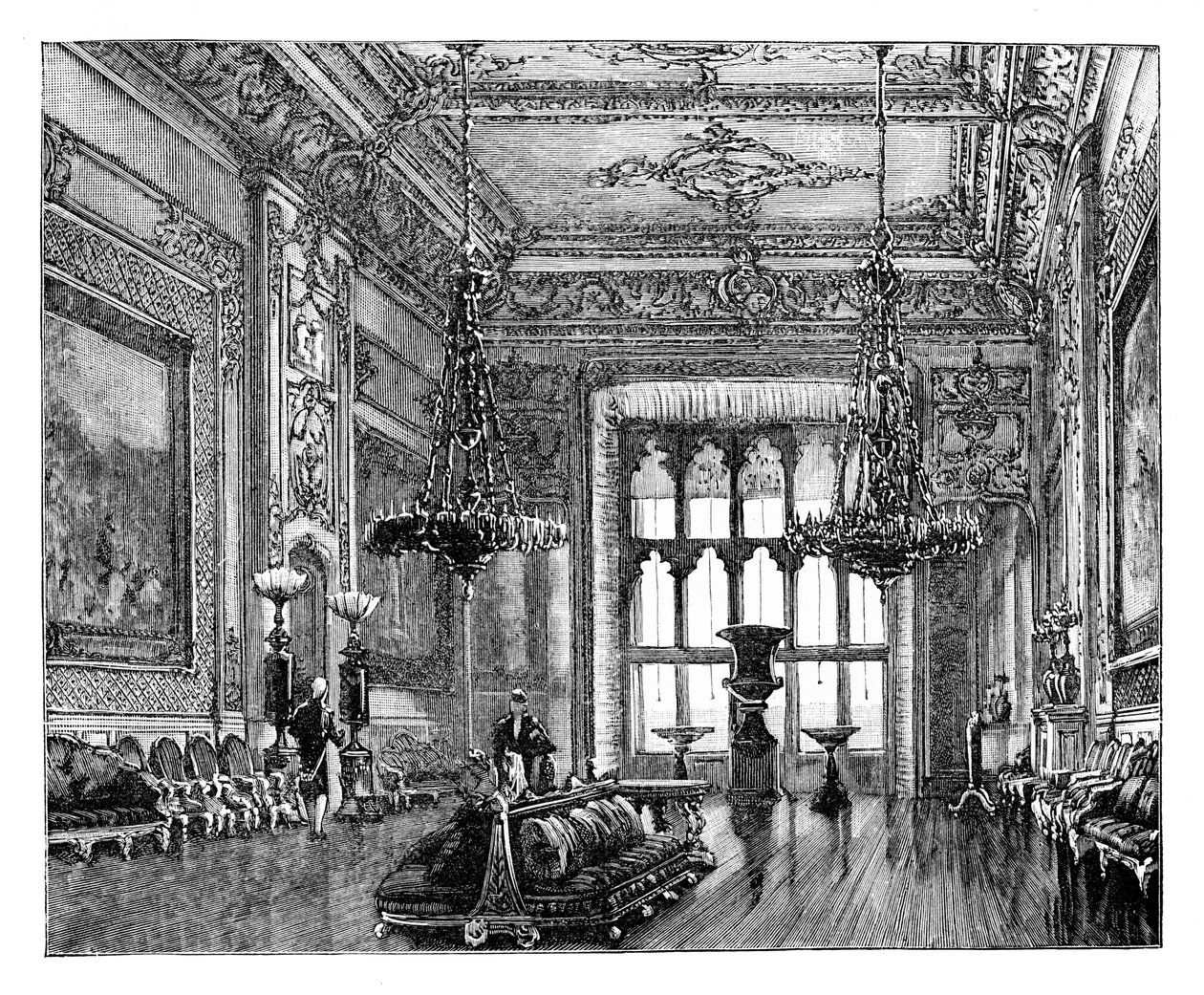 グランドレセプションルーム、ウィンザー城、c1888 作： 不明