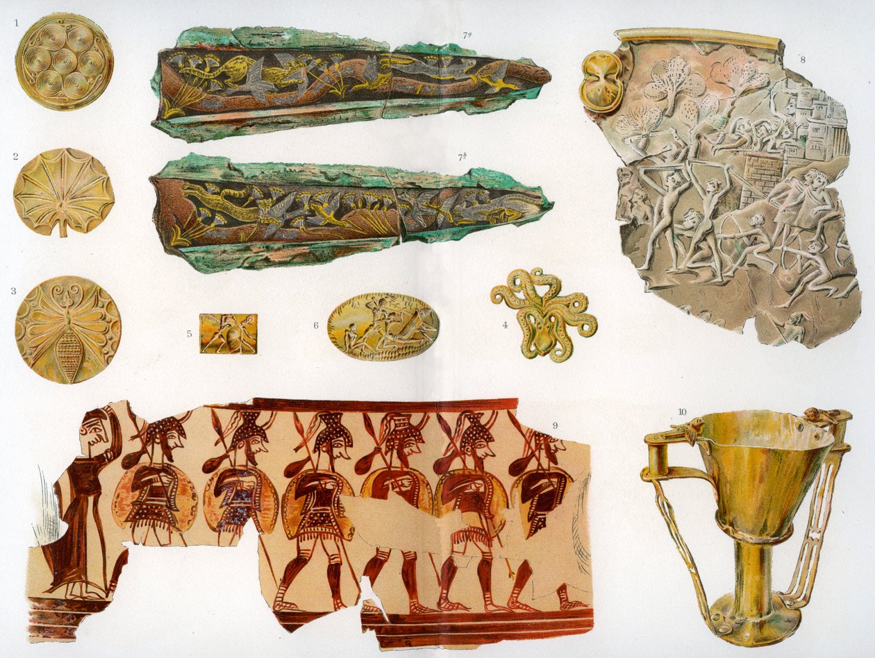 ミケーネとホメロスの時代のギリシャ古代、1902 作： 不明