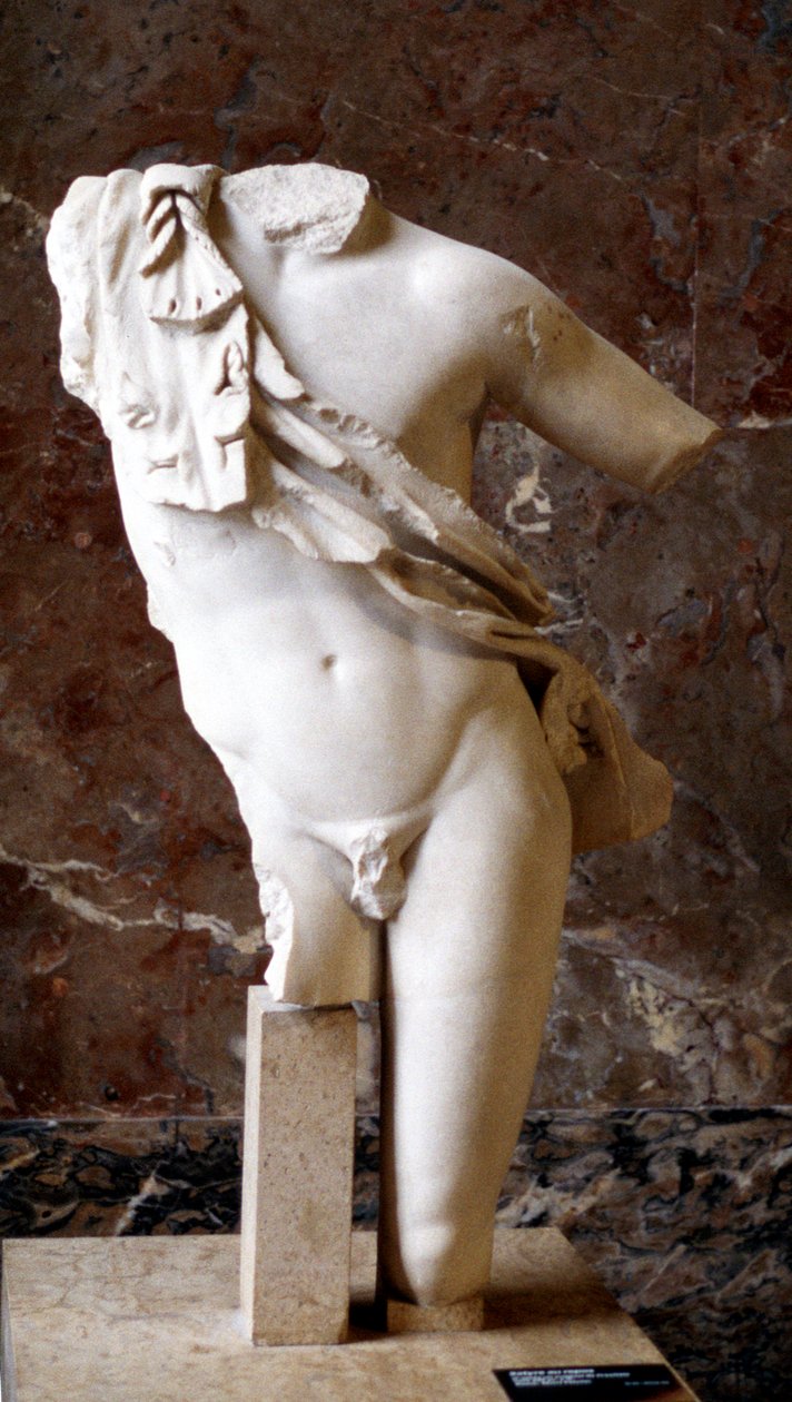 紀元前5世紀の男性の胴体のギリシャの像 作： 不明