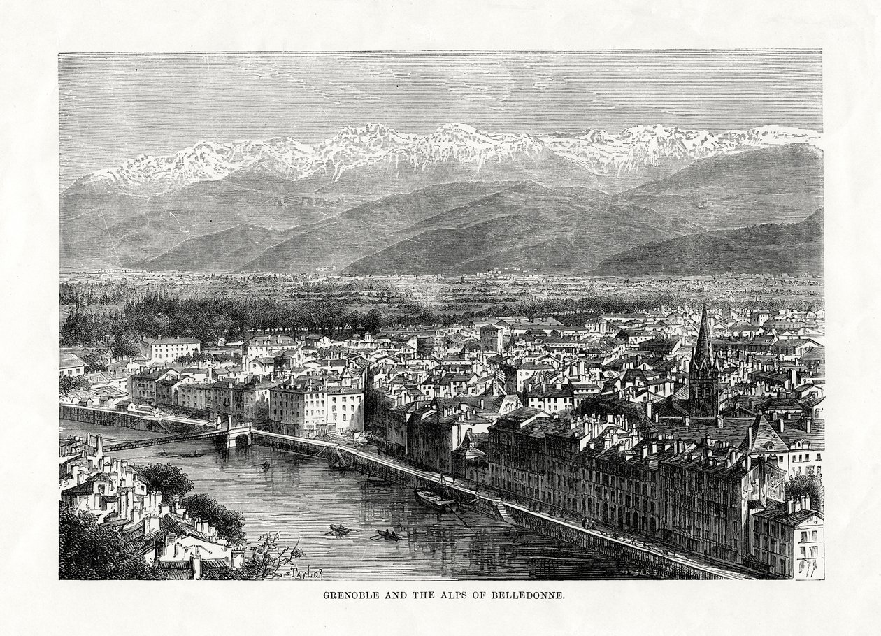1879年、グルノーブルとベルドンヌのアルプス、フランス 作： 不明