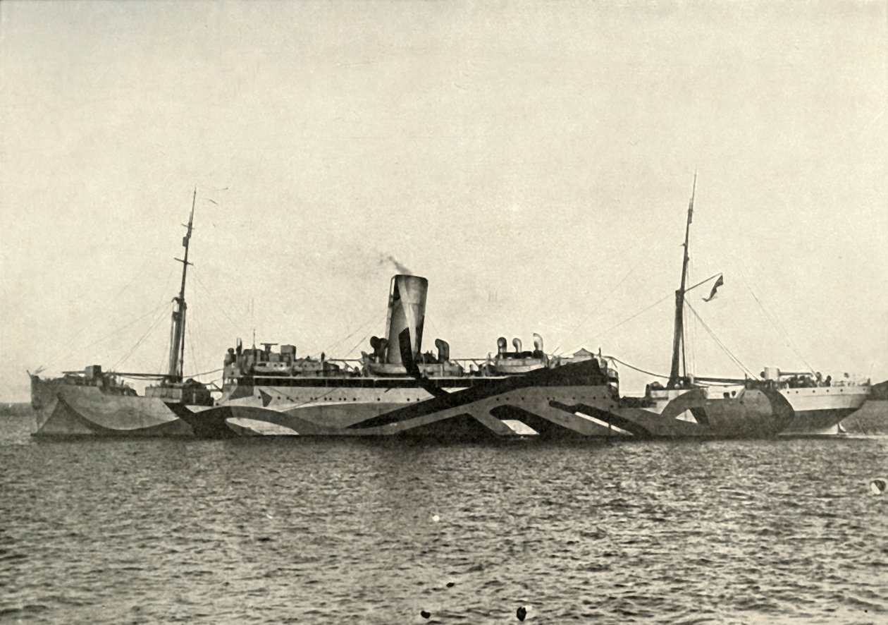 HM補助巡洋艦コロナド迷彩、1919年。 作： 不明