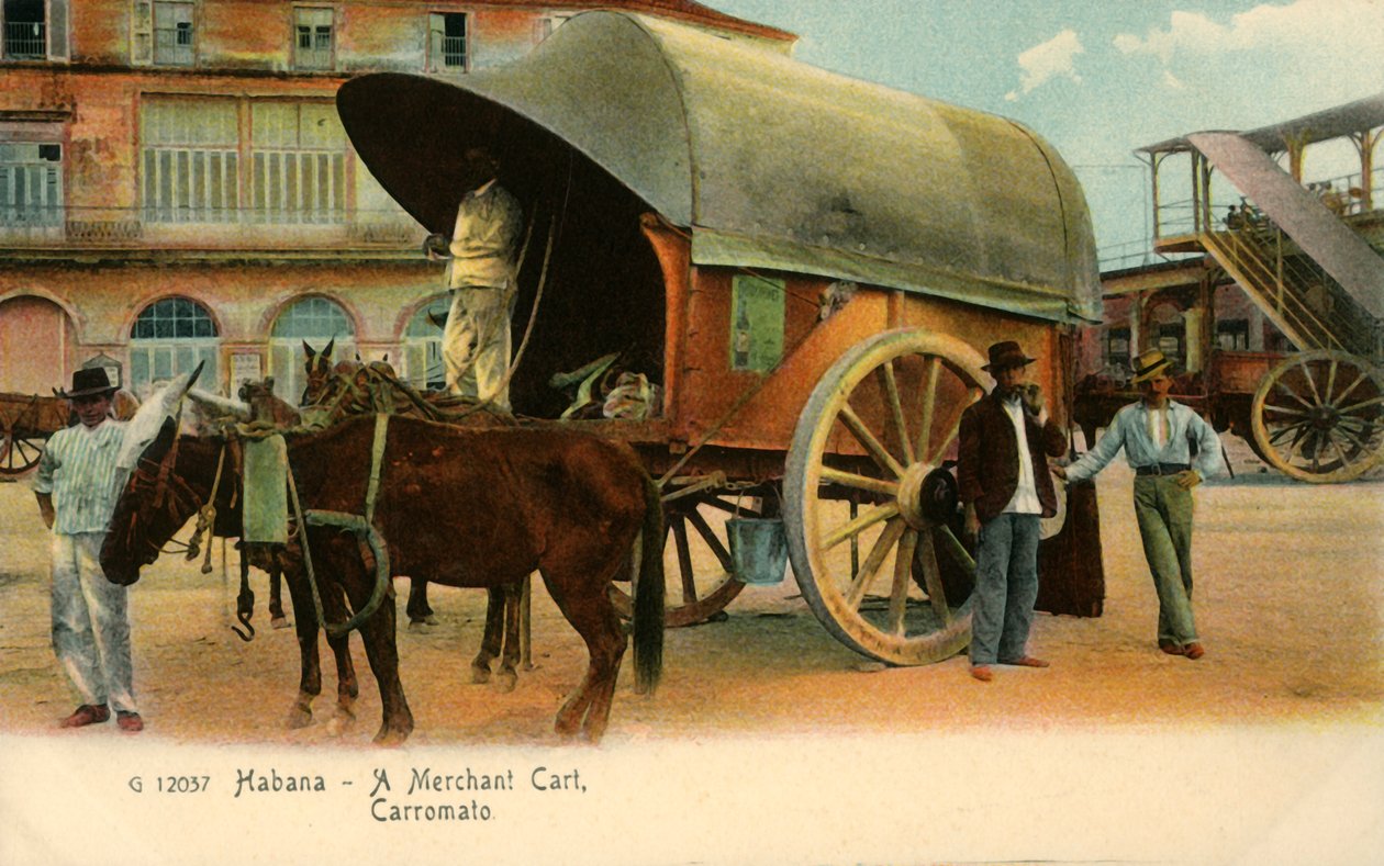 ハバナ-商カート、Carromato、c1910。 作： 不明