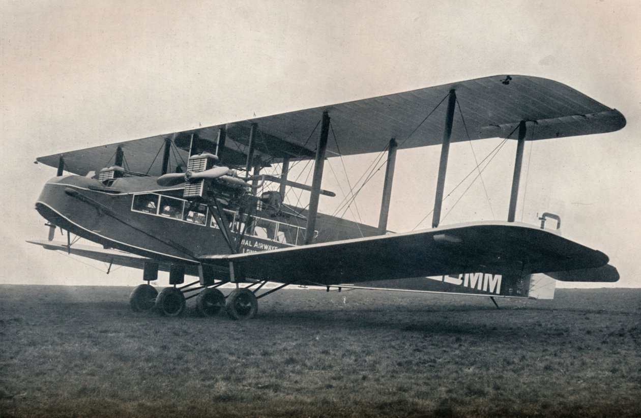 Handley-Page W.10インペリアルエアウェイズで運航する旅客輸送機、1929 作： 不明