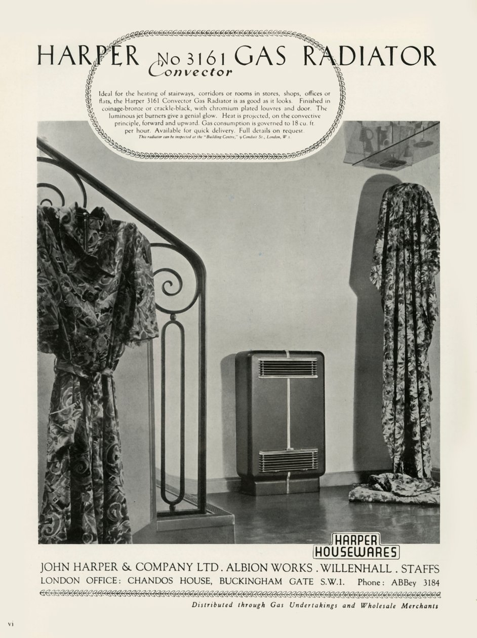 Harper No 3161 Convectorガスラジエーター-Harper Housewares、1949。 作： 不明