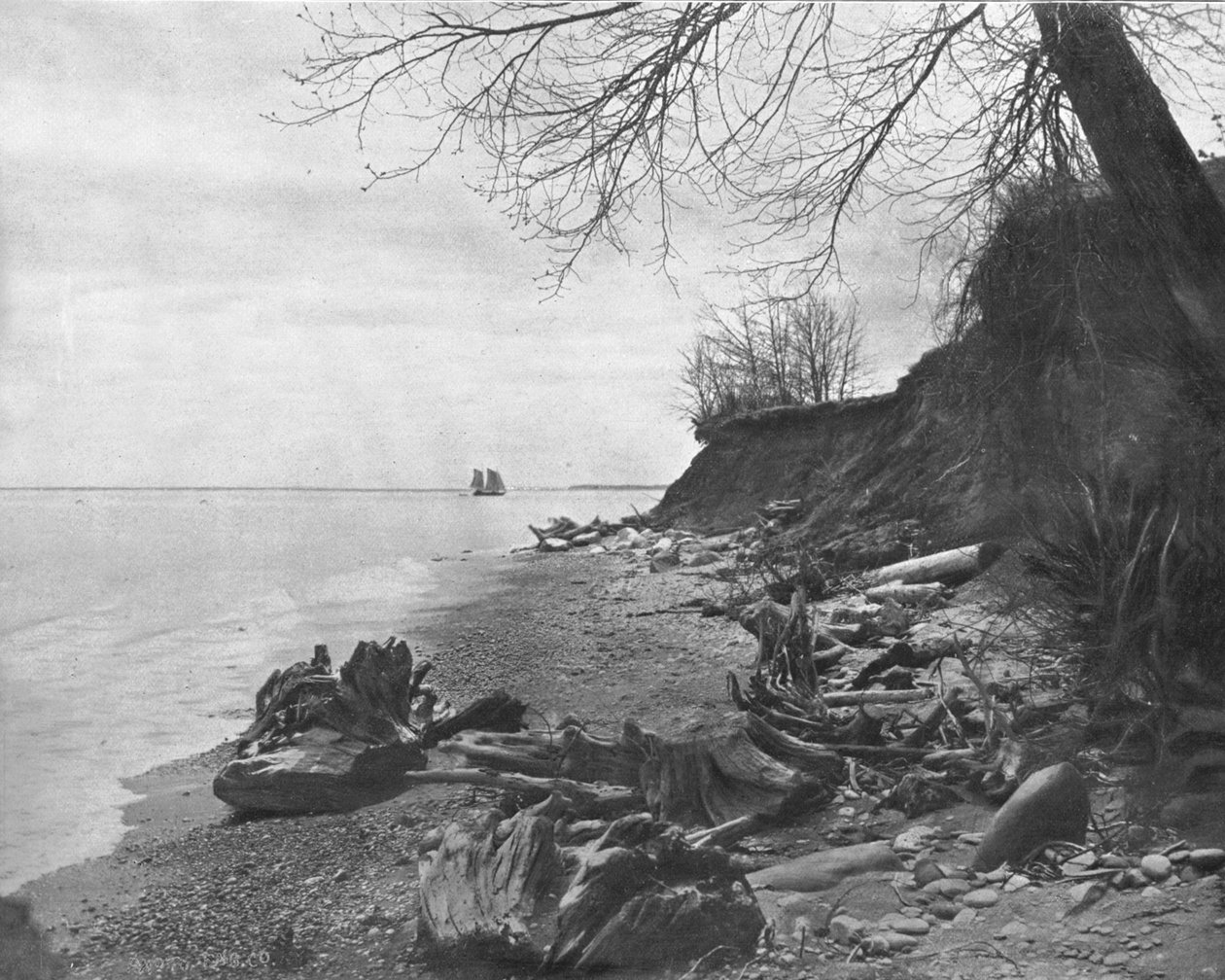 アメリカ合衆国、ミシガン湖の海岸に向かう、c1900。 作： 不明