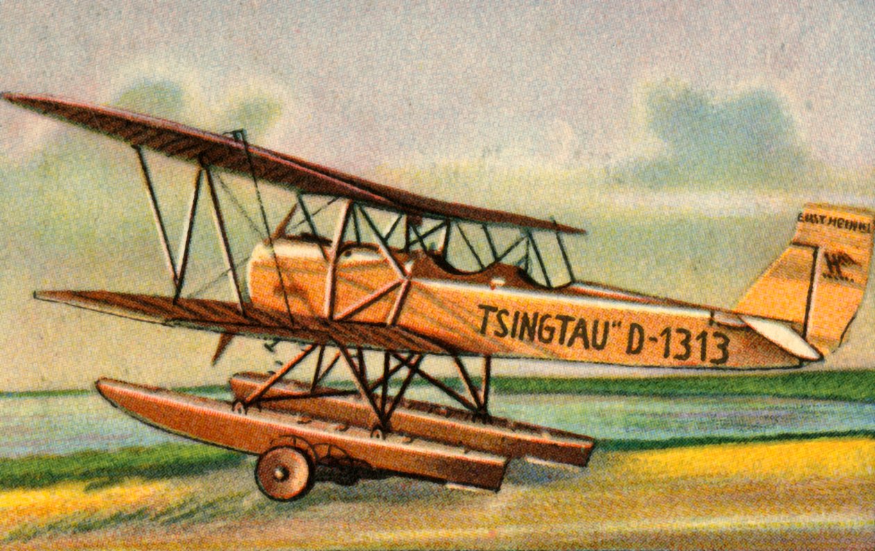 ハインケルHD 24 Wツィンタウ水上飛行機、1920年代、1932年。 作： 不明