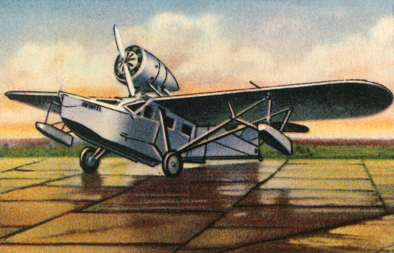 ハインケルHe 57ヘロン飛行機、1932年。 作： 不明