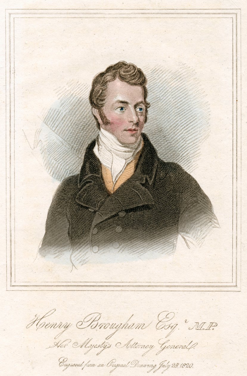 ヘンリーピーターブロアム、初代男爵ブロアムとヴォー、スコットランドの弁護士兼政治家、c1820 作： 不明