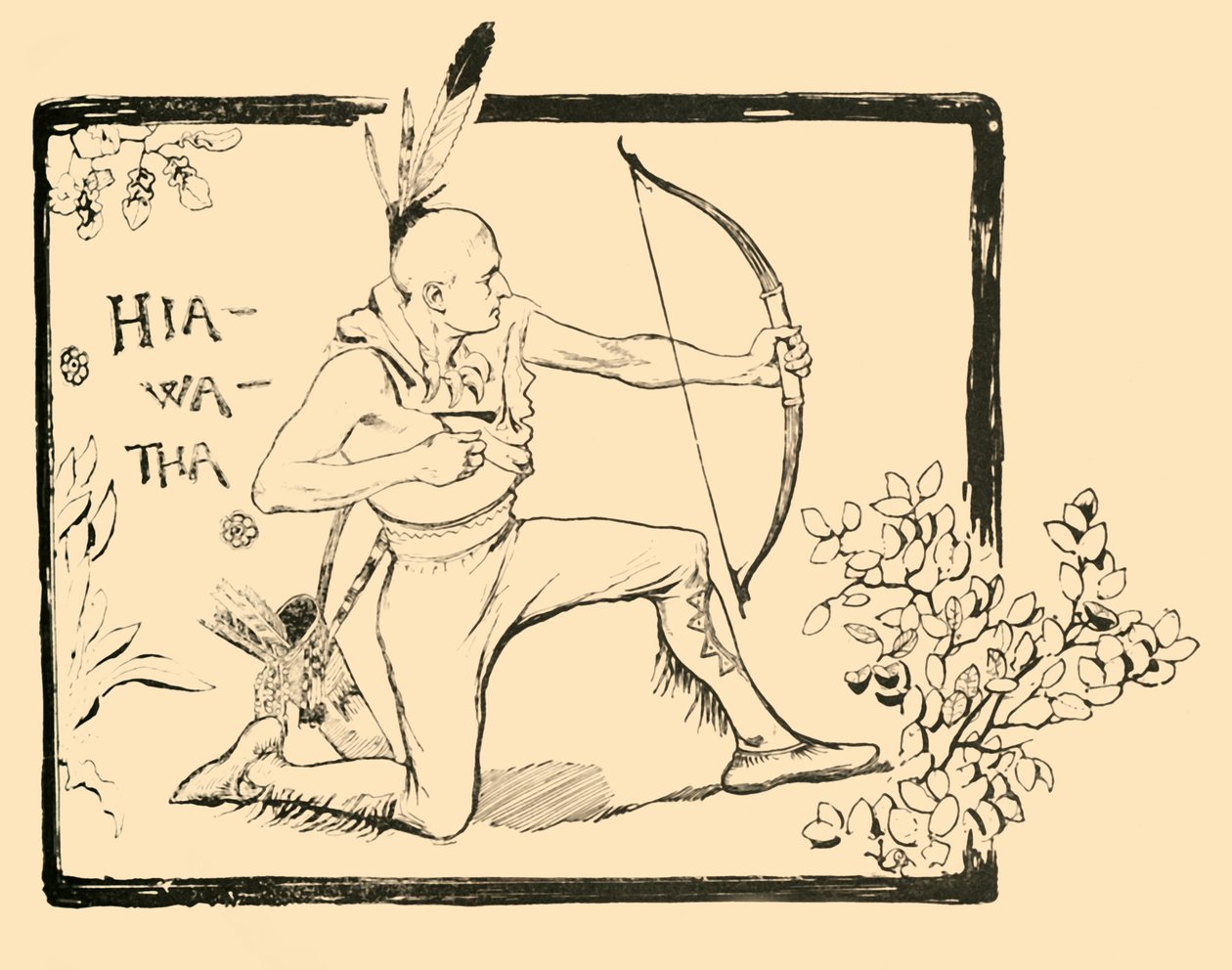 ハイアワサ、1882年。 作： 不明