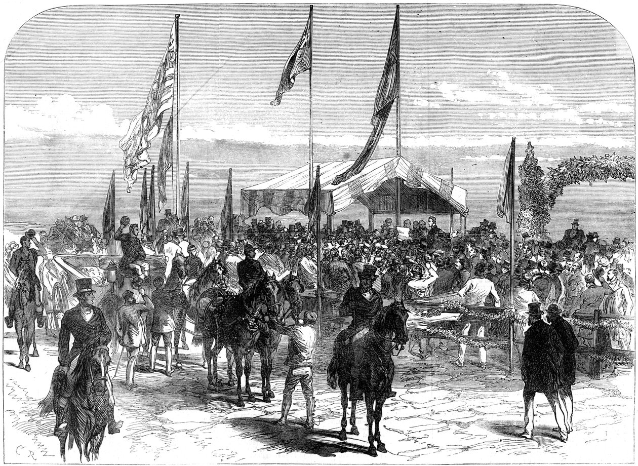 1868年にオーストラリアのGlenelg Corporationの住所を受け取った王妃 作： 不明