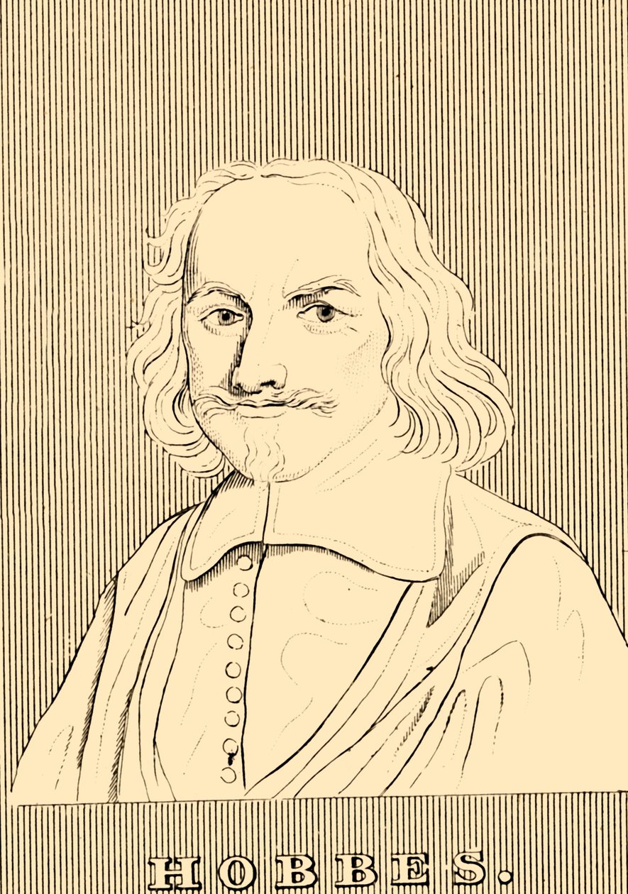 ホッブズ、1588-1679、1830。 作： 不明