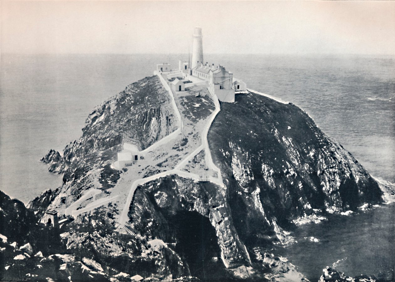 ホリーヘッド-サウススタック、灯台、1895 作： 不明