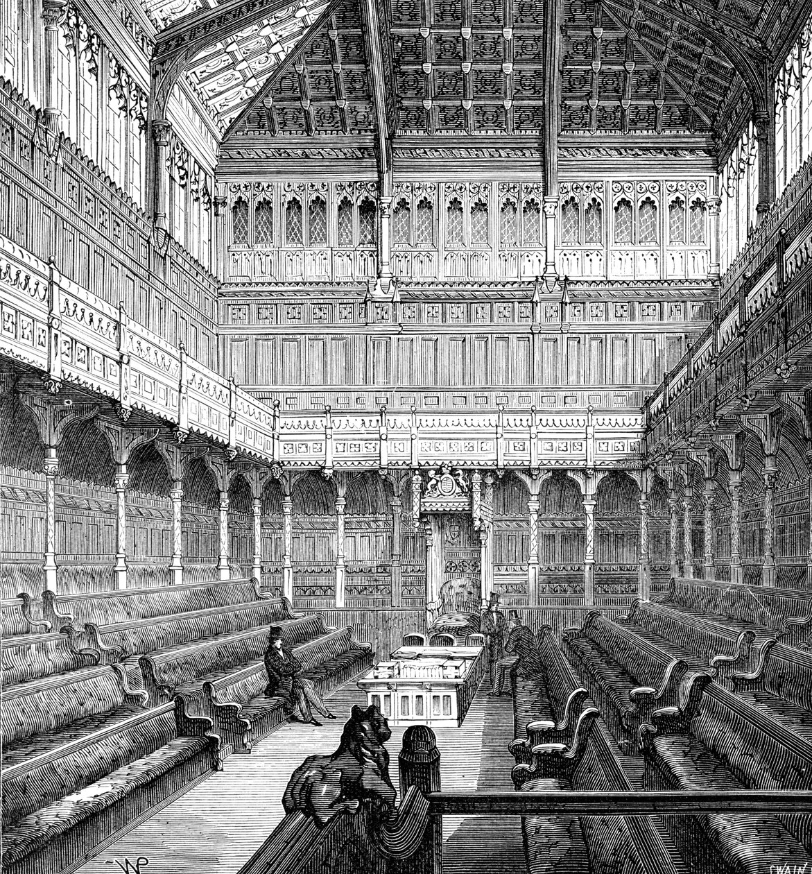 下院、ウェストミンスター、ロンドン、1900年 作： 不明