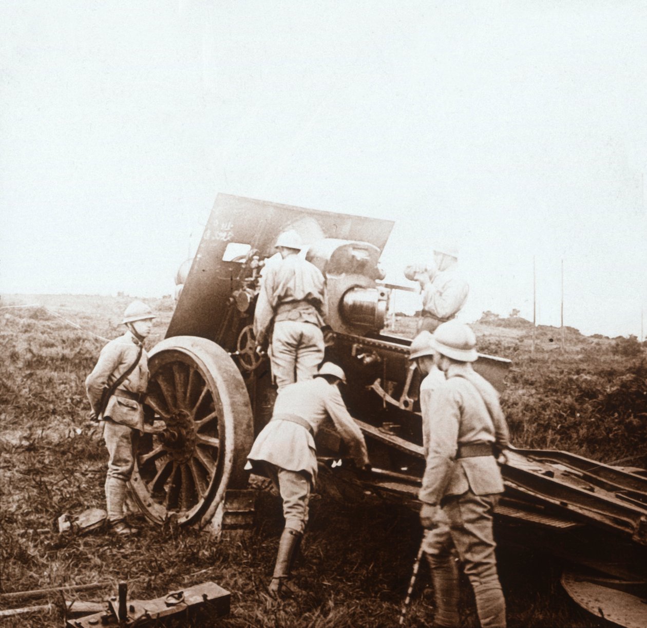 榴弾砲バッテリー、c1914-c1918 作： 不明