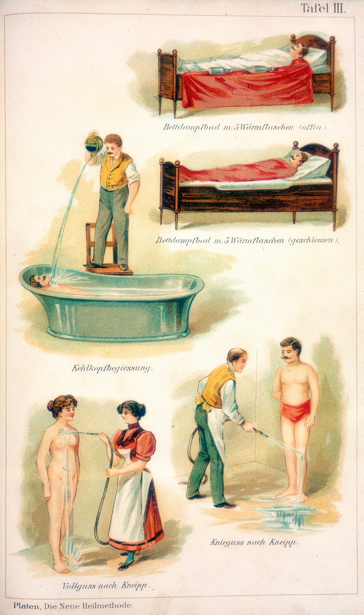 水治療法、c1902 作： 不明