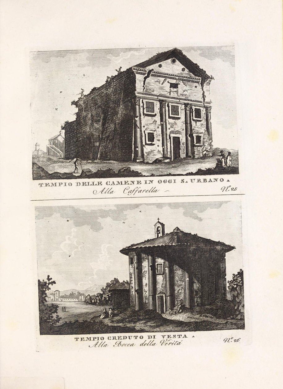 Vedute antiche e modne le piú interessanti della città di Roma av ukjent forfatter og utgitt at Presso Venanzio Monaldini, Stefano Piale in Piazza di Spagna (en, [ca 1820]) の挿絵。 作： 不明